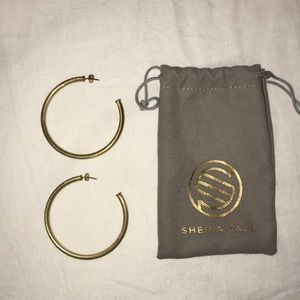 Gold Sheila Fajl Hoops